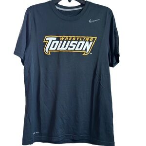 Towson University Tigers Wrestling Nike Tee Shirt, Medium